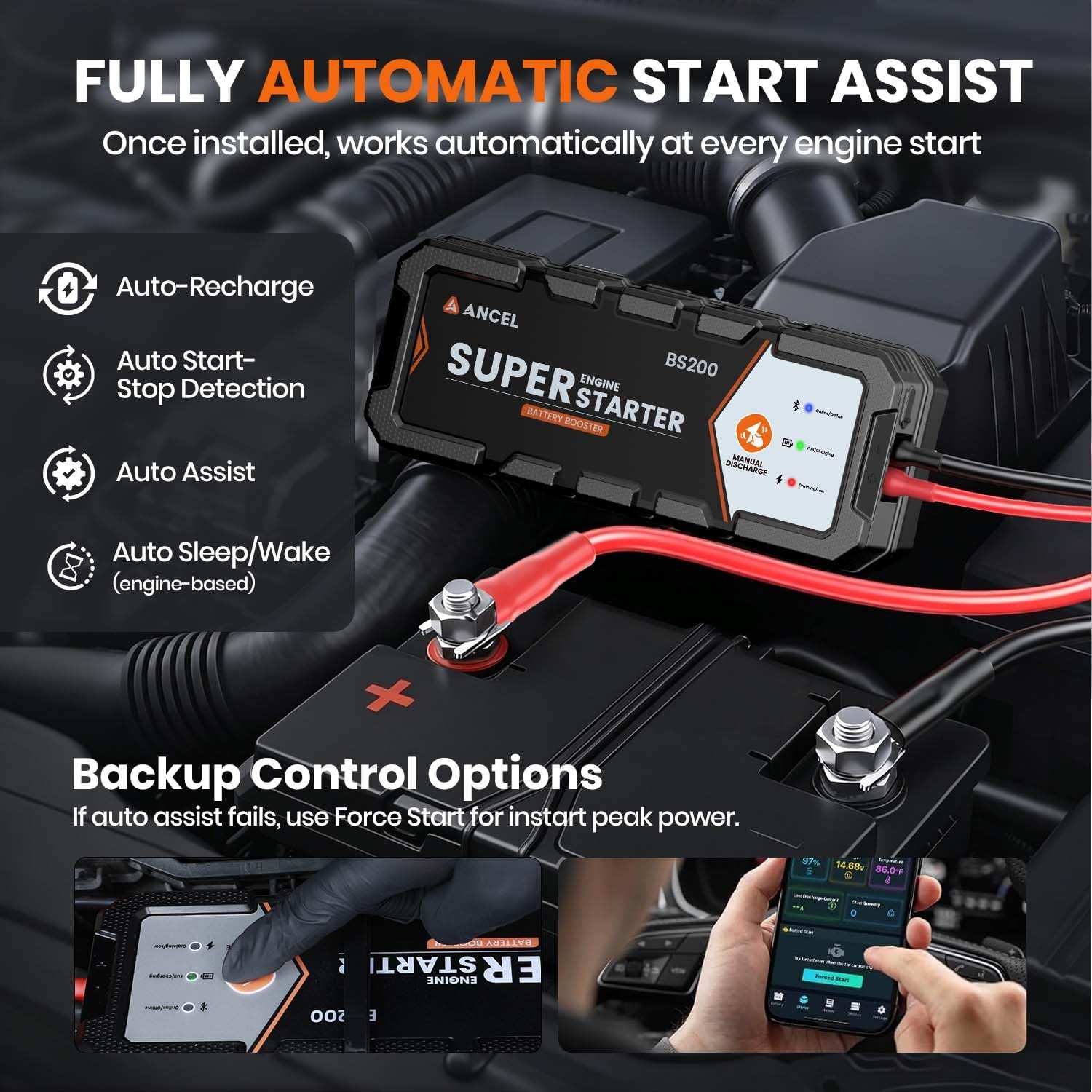 Thumbnail 3 de ANCEL BS200 Super Starter 3.0L in‑Cab Jump Box