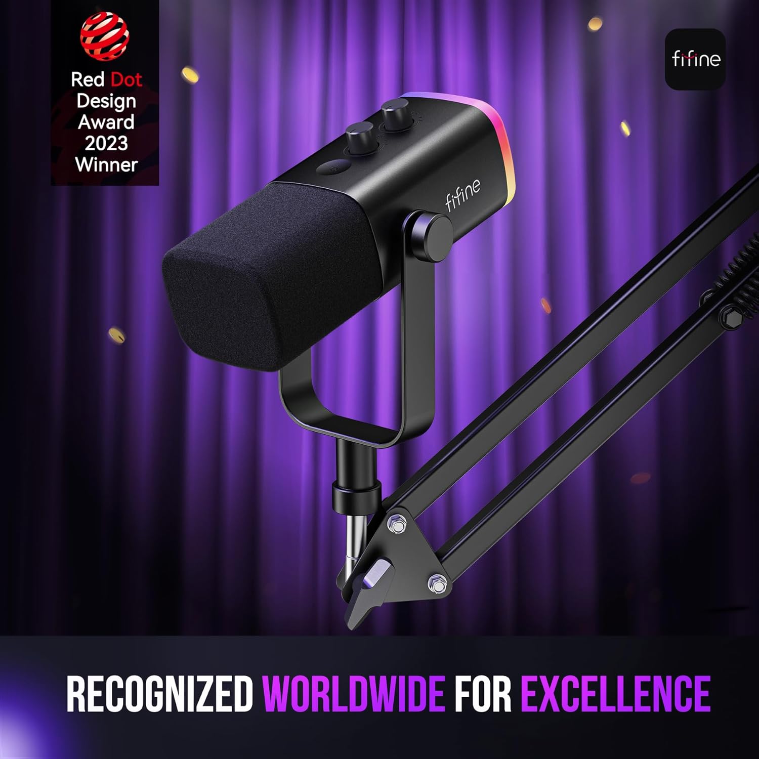 Thumbnail 1 de FIFINE AmpliGame AM8T XLR/USB Gaming Microphone Set (Dynamic PC Microphone)
