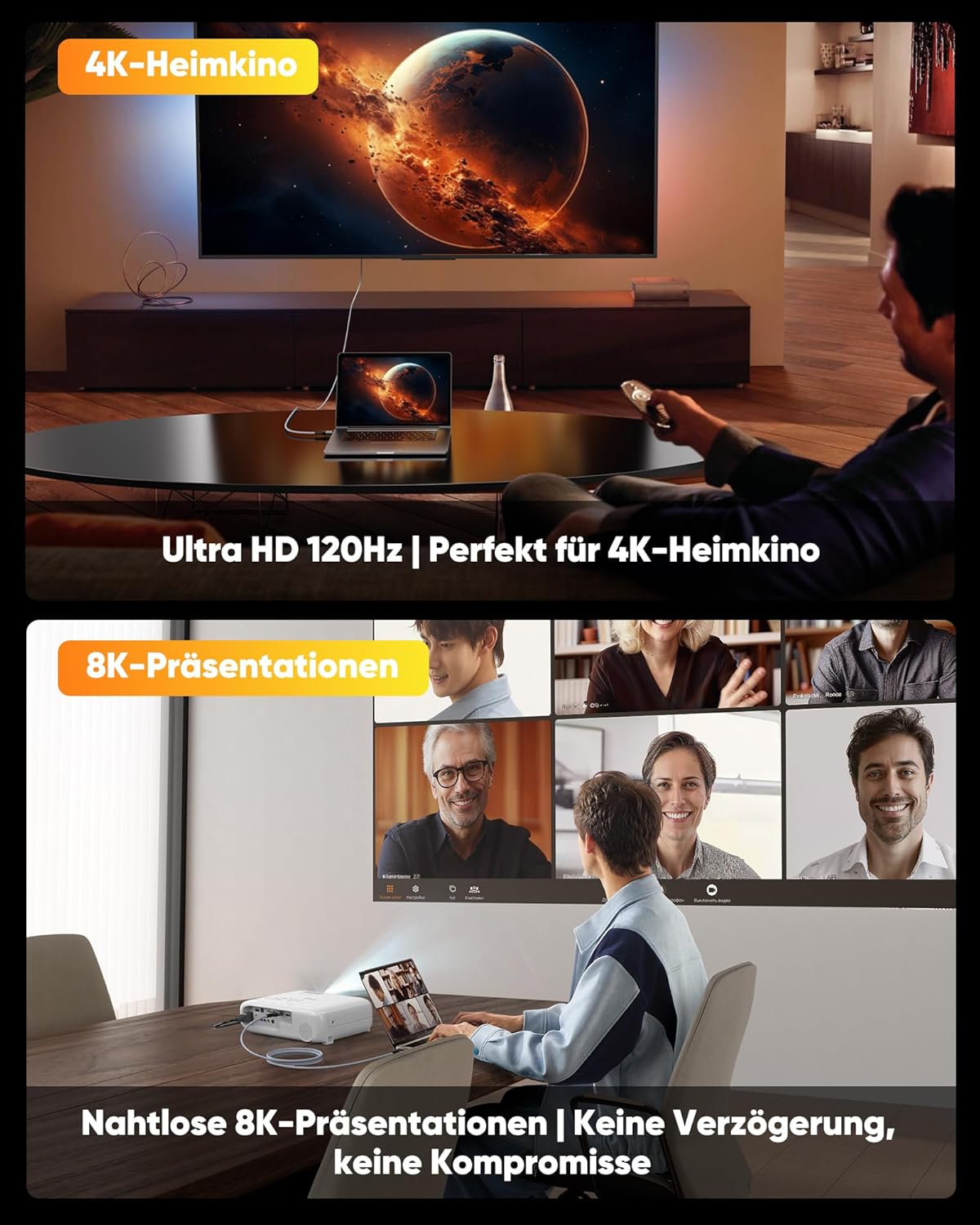 Thumbnail 4 de SNOWKIDS HDMI 2.1 Kabel 2 m — 48 Gbps
