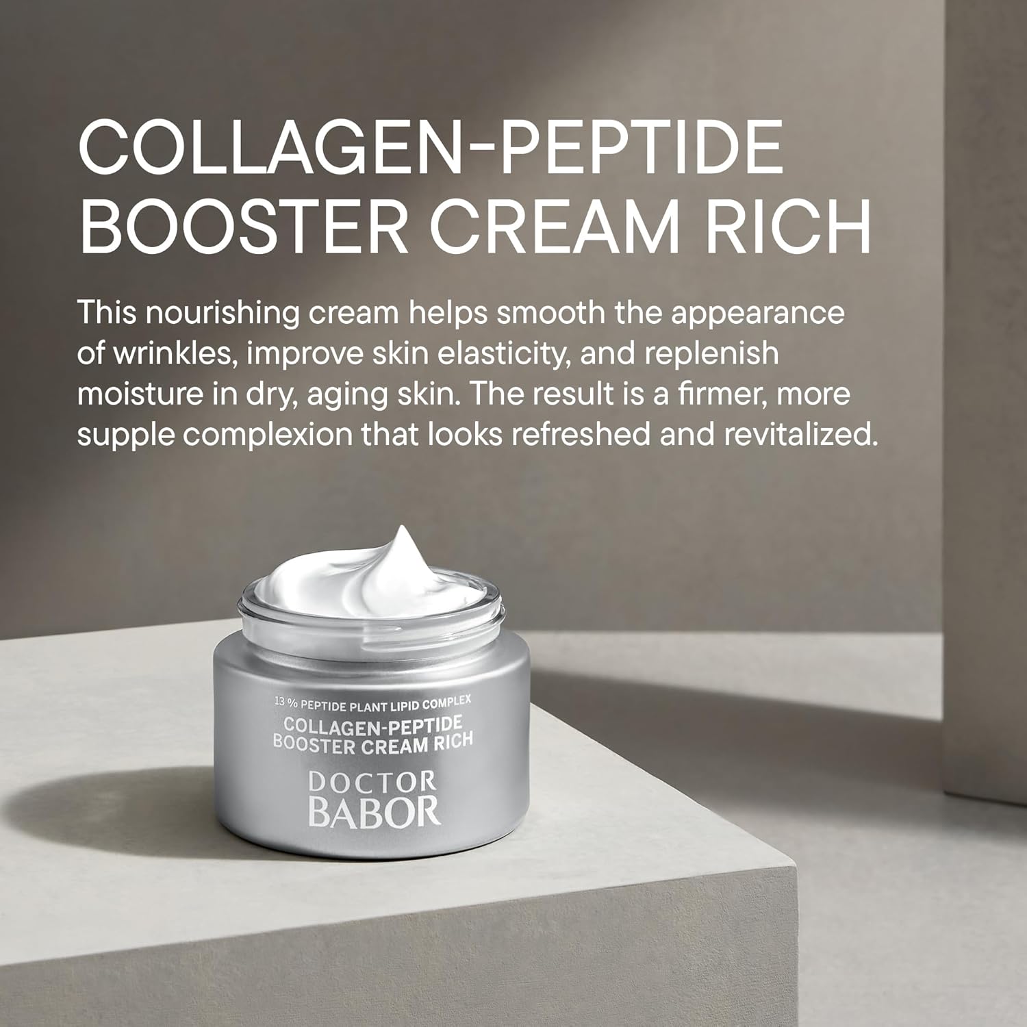 Detalle 2 de DOCTOR BABOR Collagen-Peptide Booster Cream Rich: crema viso intensiva antietà per pelli mature e secche