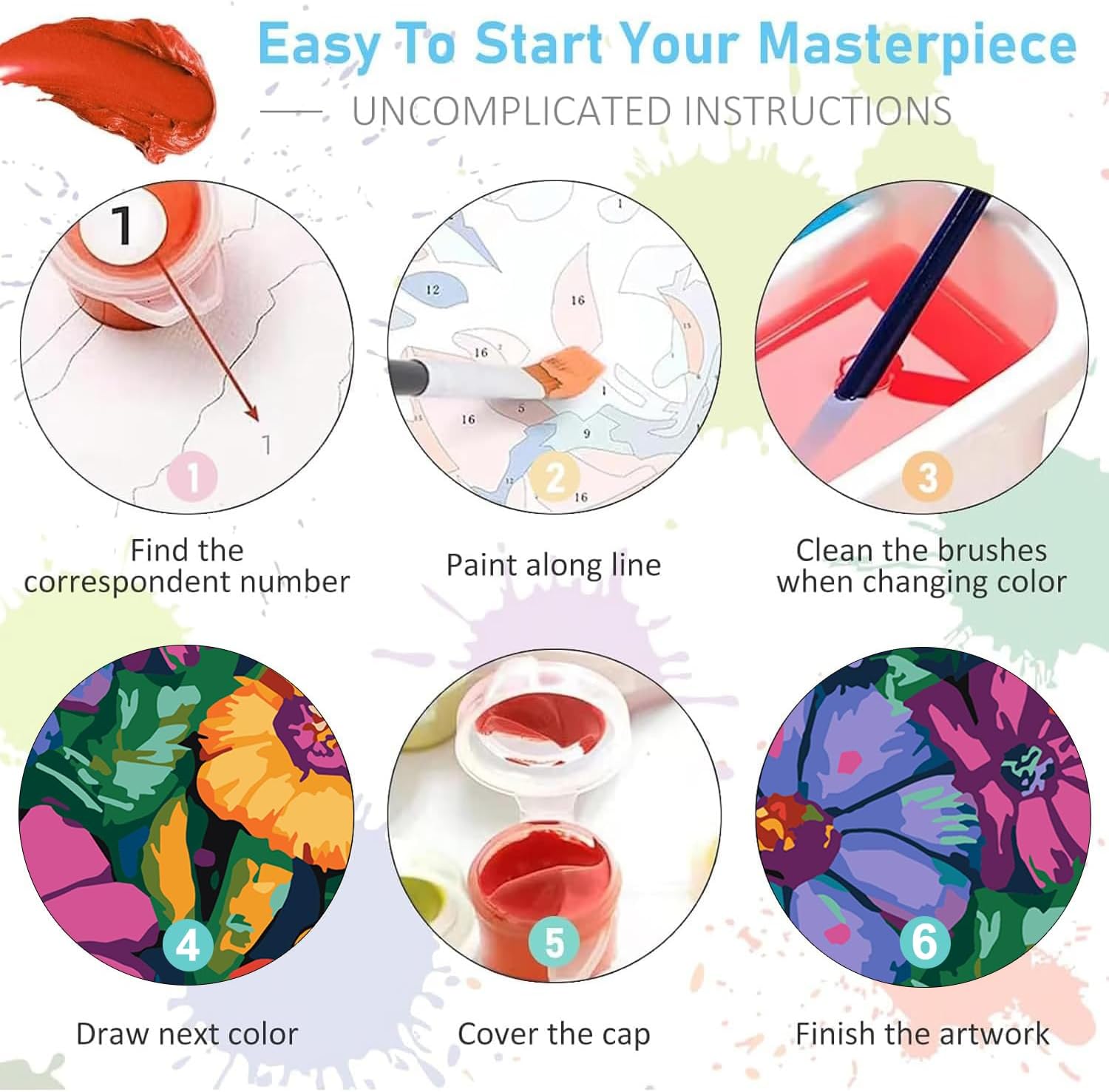 Thumbnail 6 de AIBOERL Paint by Numbers Kit 12 x 16 in