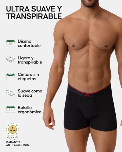 Thumbnail 1 de DANISH ENDURANCE pack de 6 calzoncillos bóxer de bambú premium para hombre (hasta 3XL)