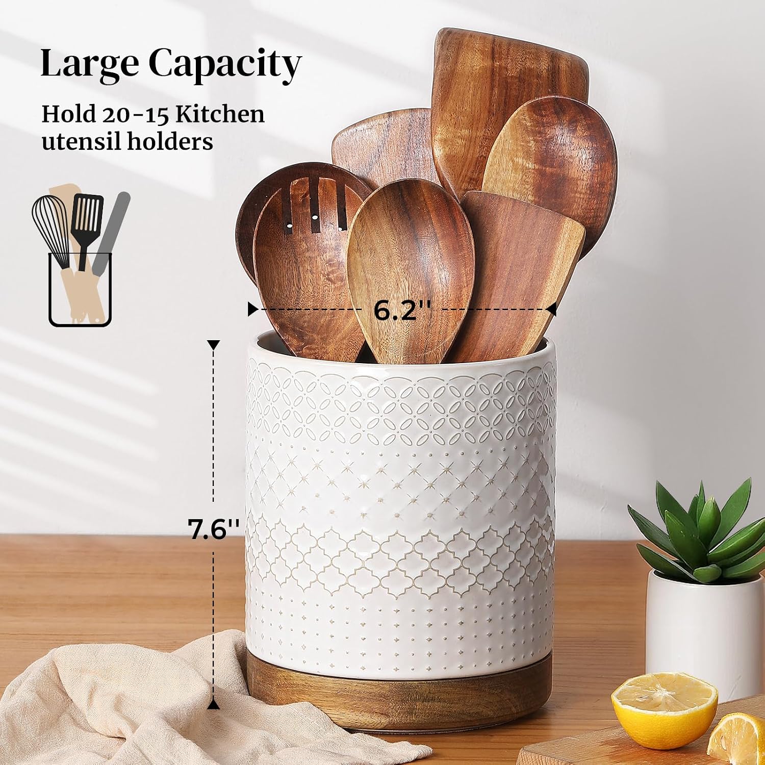 Thumbnail 5 de DOWAN 360° Rotating Extra Large Utensil Holder