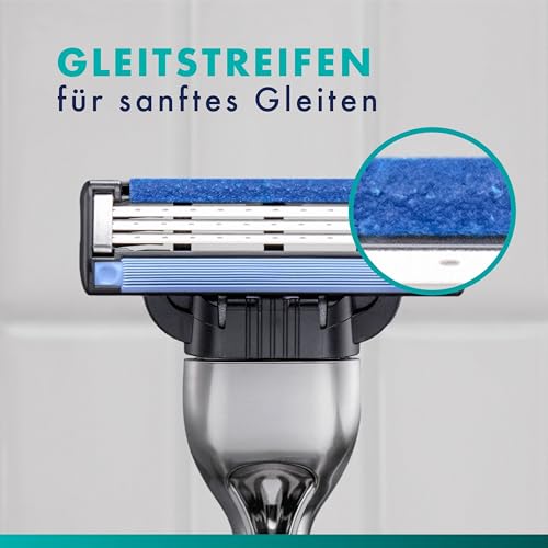Detalle de Gillette Mach3 Klingen Herren – 20 Original Rasierklingen, Blau