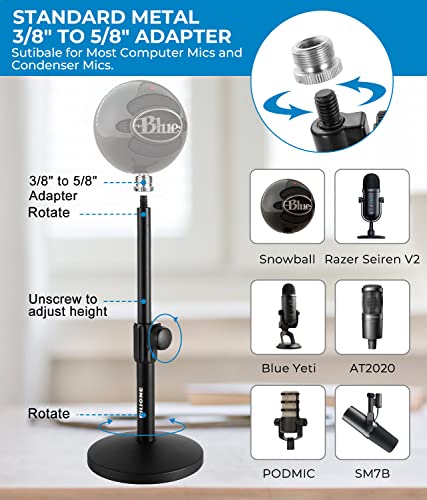 Thumbnail 5 de BILIONE Upgraded Desktop Microphone Stand – All-in-One Studio Kit