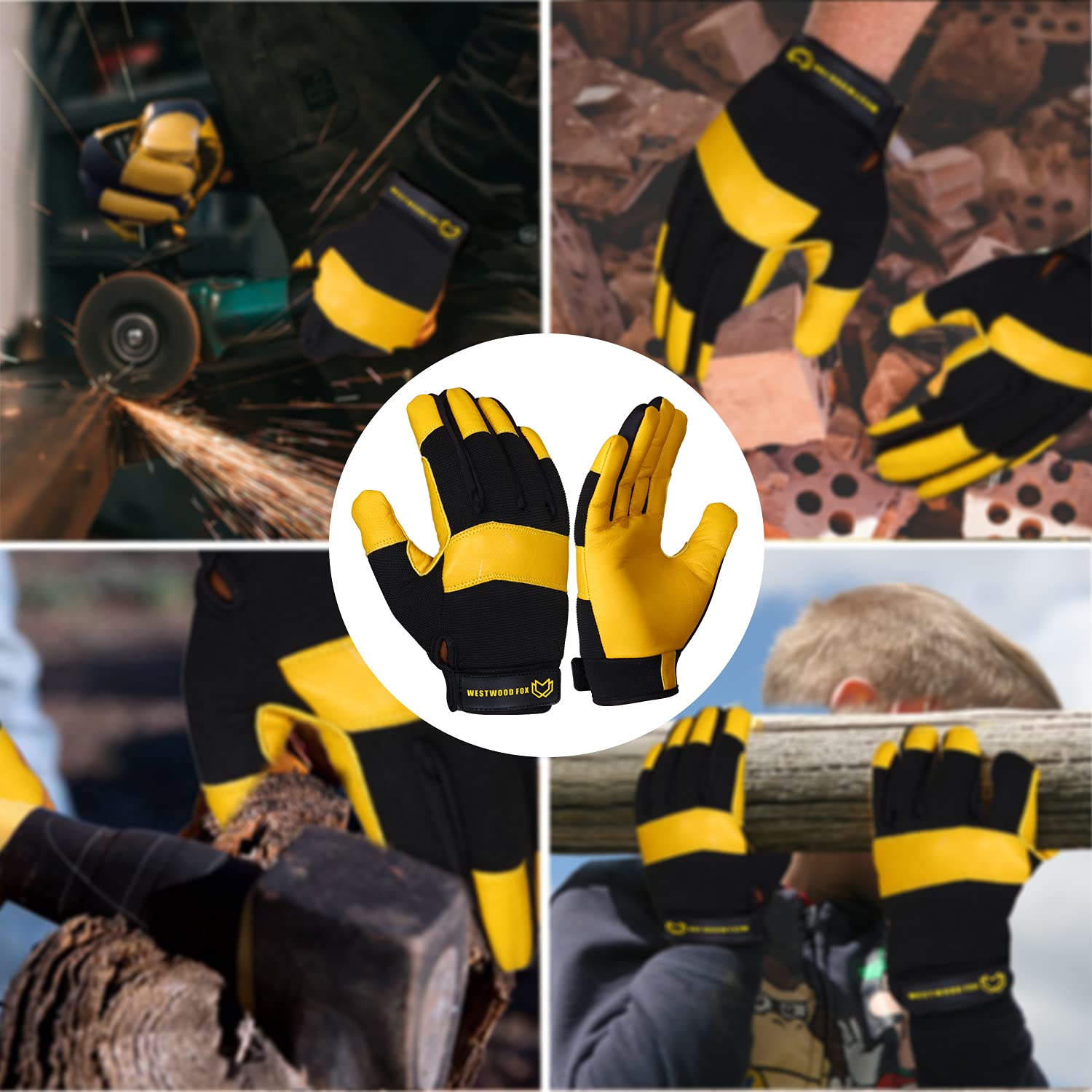 Thumbnail 6 de Gardening Working Gloves Thorn‑proof Leather Gloves (L)