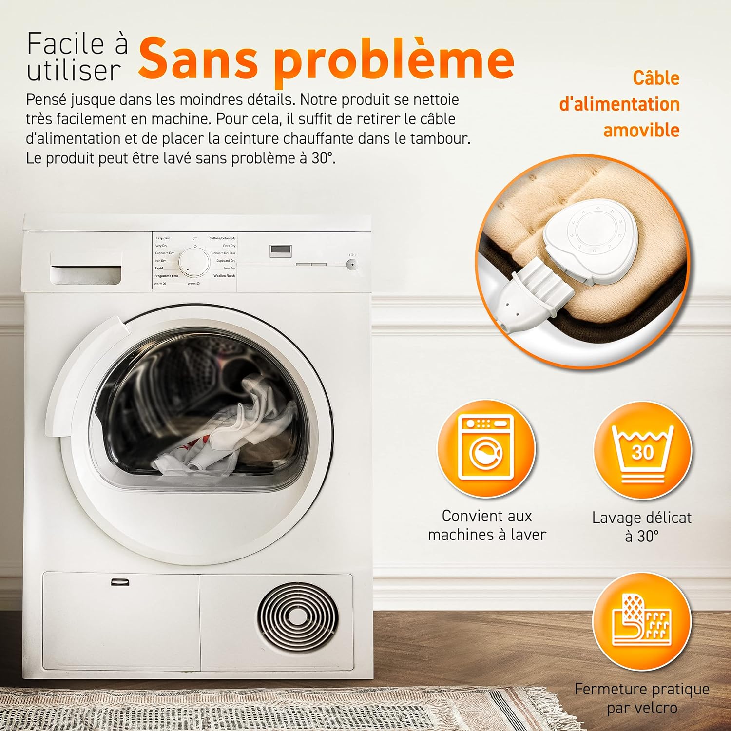 Thumbnail 2 de Ceinture Lombaire Chauffante Sinnlein — 3 niveaux, sécurité renforcée et lavage en machine