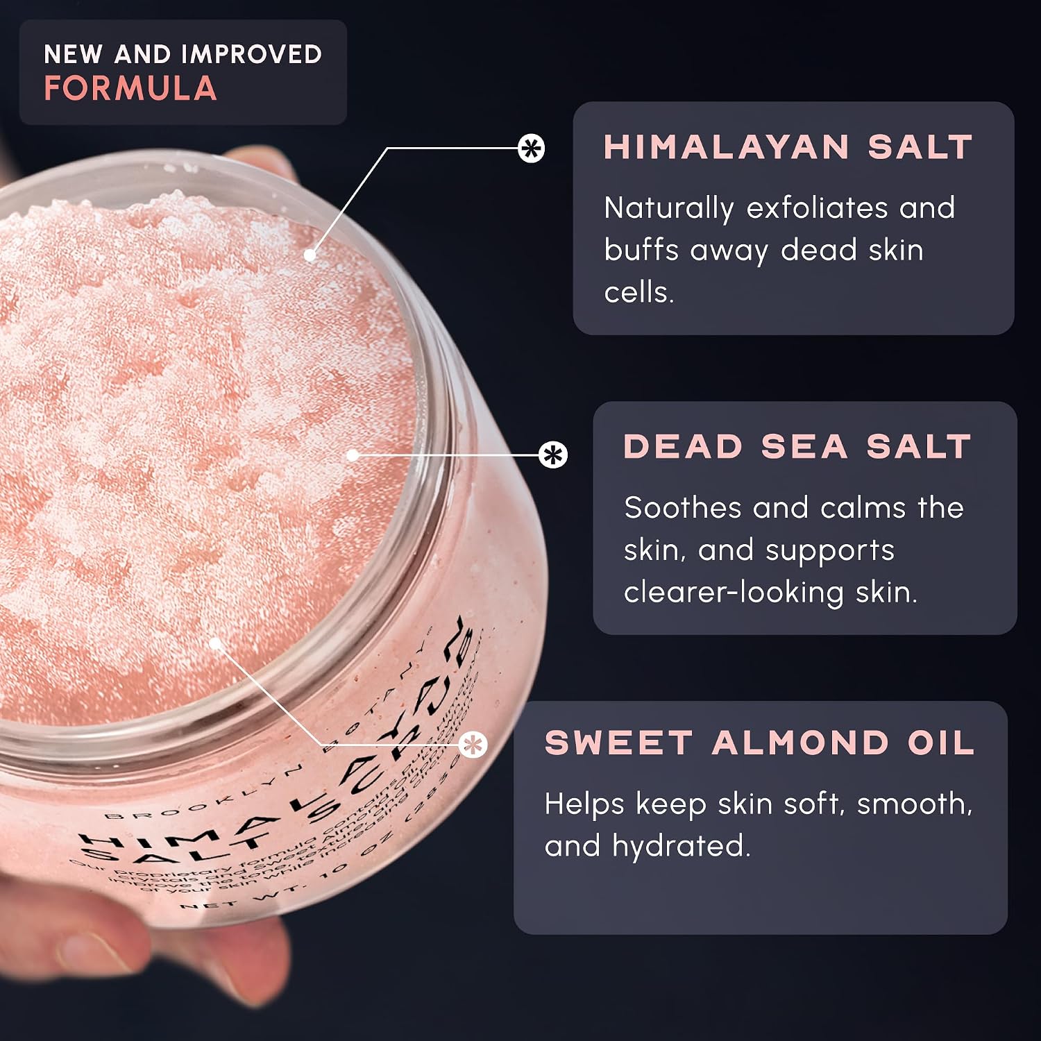 Thumbnail 6 de Brooklyn Botany himalayan10 Himalayan Salt Body Scrub, 10 oz, Moisturizing Exfoliator