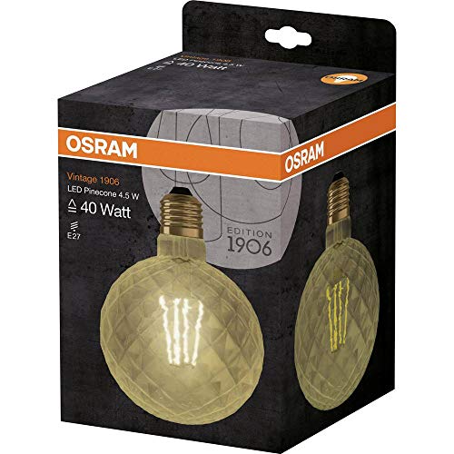 Thumbnail 2 de Osram Vintage Edition 1906 Ampoule LED à Filament – Globe Pinecone Ambrée E27, 2500K, 4,5W