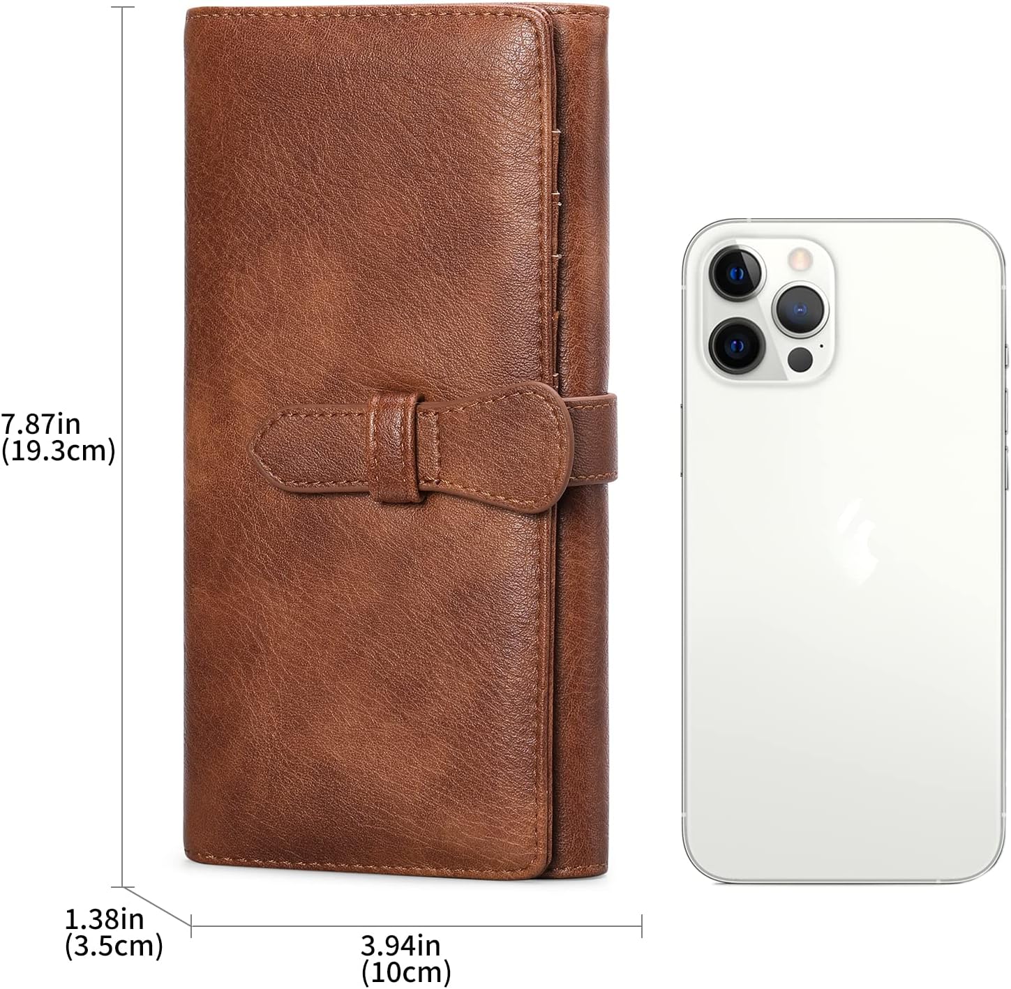 Detalle de GOIACII Damen Geldbörse RFID-Schutz 11 Kartenfächer