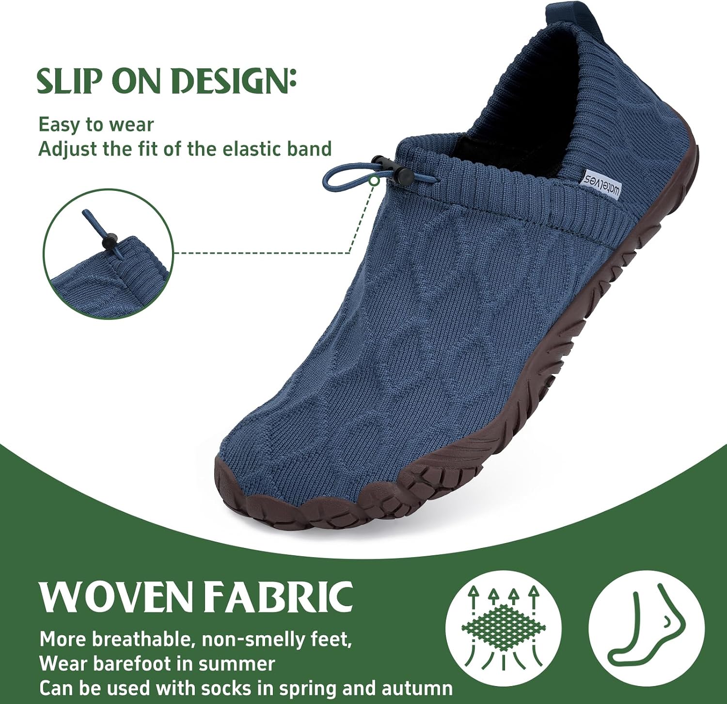 Detalle 2 de Barfußschuhe WateLves Zero Drop Leicht