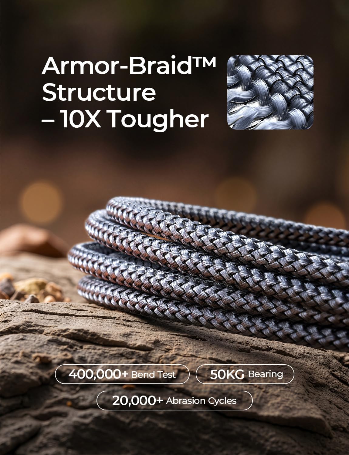 Thumbnail 6 de AINOPE USB C Charger Cable 2m — Fast Charging for iPhone & Samsung