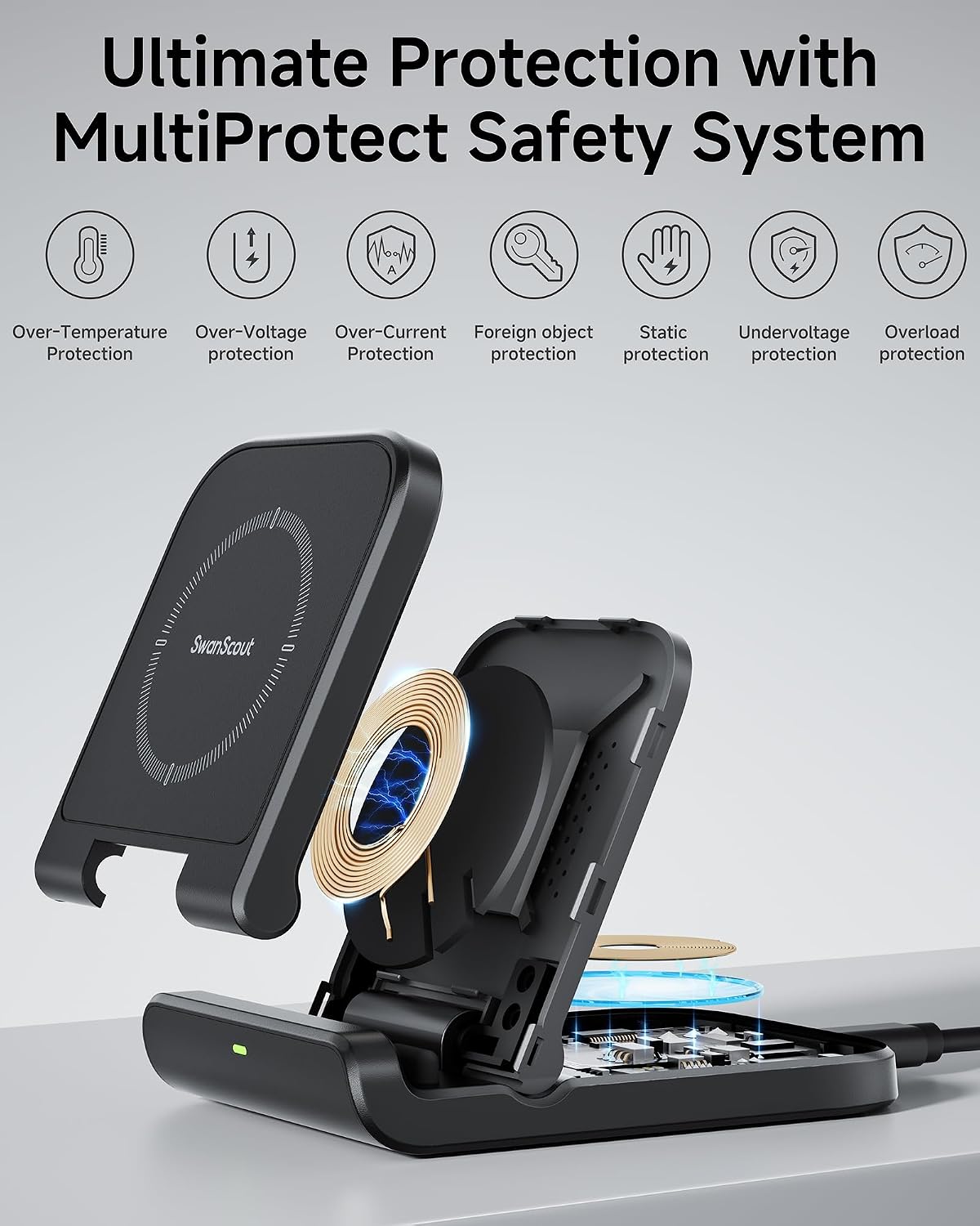 Thumbnail 5 de SwanScout 501S Wireless Charger Stand 88g