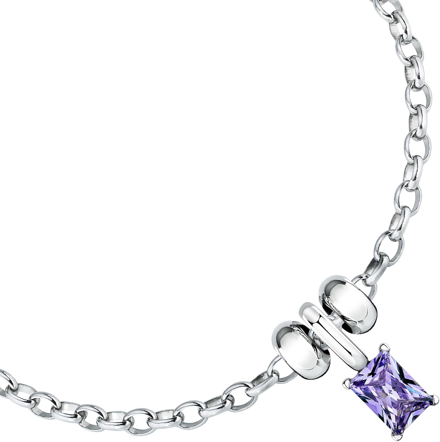 Thumbnail 1 de Morellato Bracciale Acciaio Zirconi Viola DROPS SCZ1370