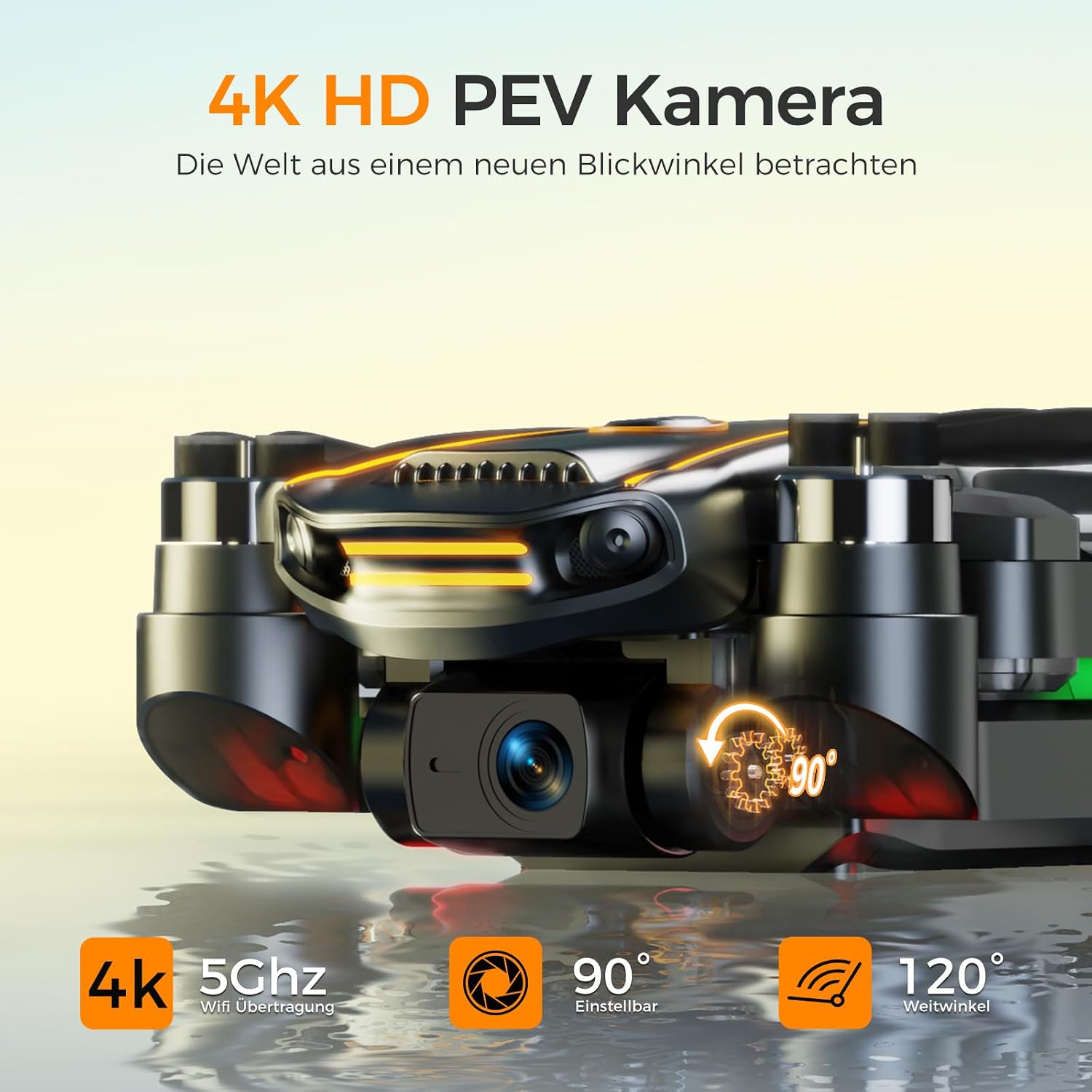Thumbnail 3 de Drone C0 4K GPS-Drohne mit Bildschirmfernsteuerung