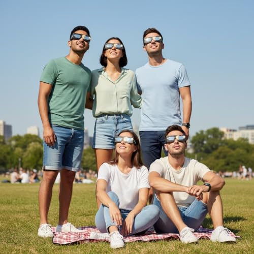 Thumbnail 6 de Absolute Eclipse Sonnenfinsternis Brille 2026 – 6er Pack mit Planeten-Design, ISO 12312-2 CE zertifiziert