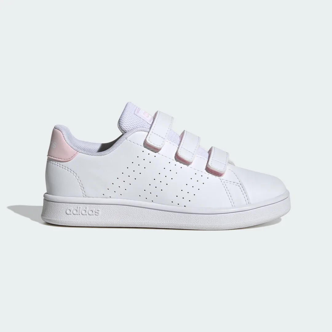 Detalle de Zapatilla Advantage Court Lifestyle Hook-and-Loop de Adidas: comodidad diaria con cierre de velcro