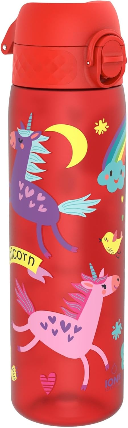 Thumbnail 6 de ion8 Trinkflasche 500 ml – auslaufsicher, einhändig zu öffnen, BPA-frei, spülmaschinenfest und klimaneutral (Einhorn-Design)