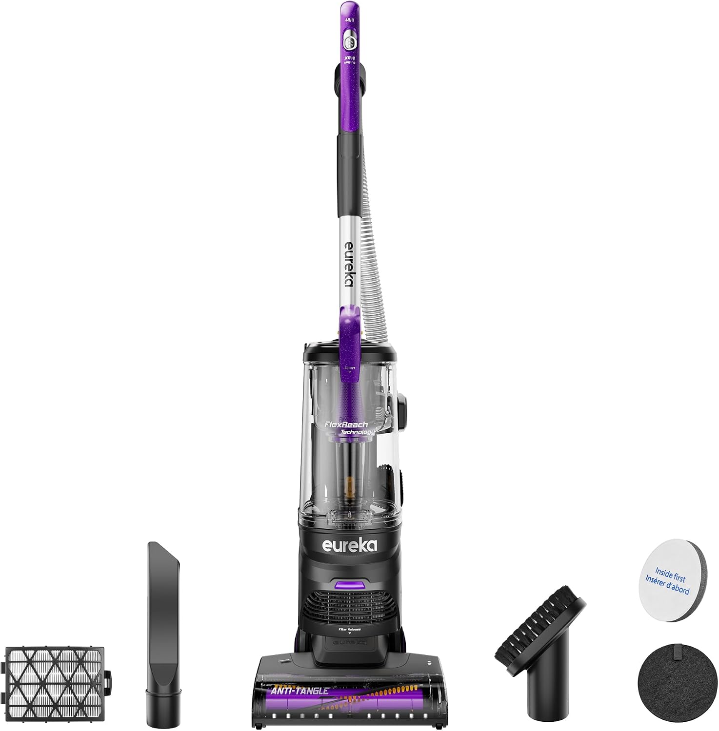 Detalle de Eureka FlexReach Upright Vacuum with Large Dust Cup ⚙