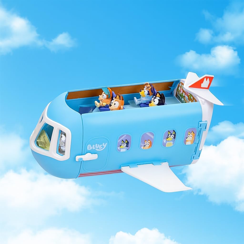 Thumbnail 6 de Bluey 3-in-1 Transforming Airplane Playset with Resort, Boat, and Sounds