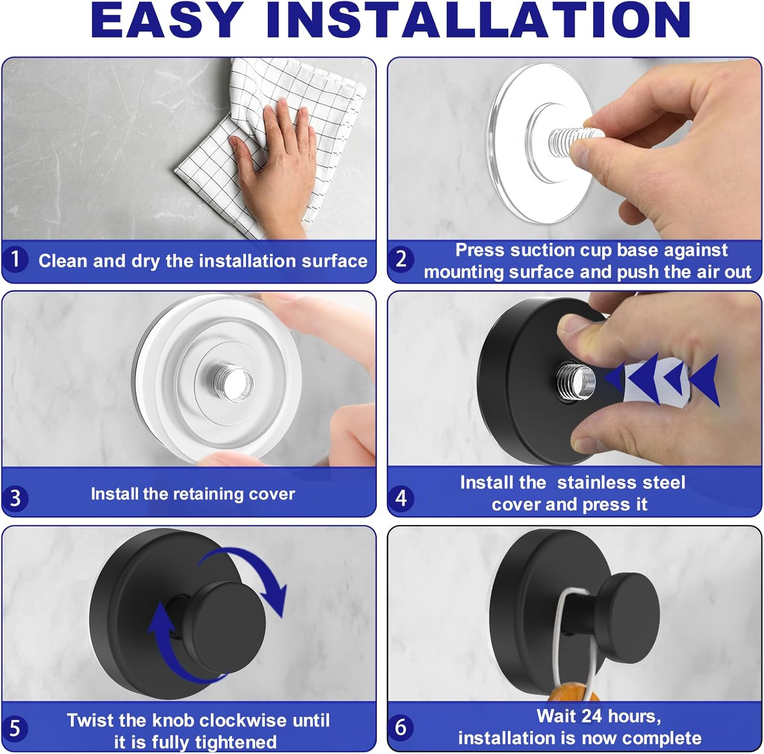 Thumbnail 4 de Bntuk Suction Cup Hooks for Shower ⚙