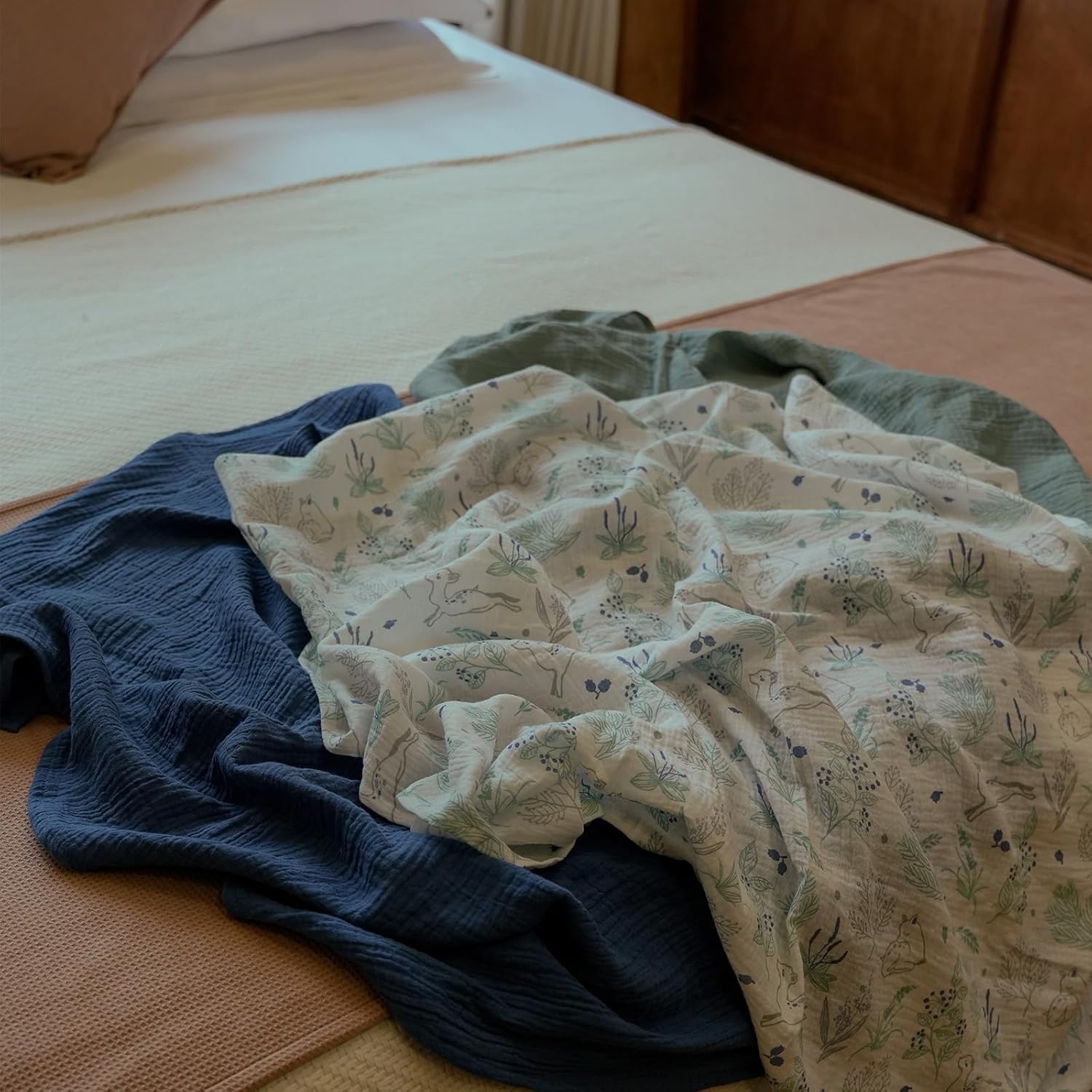 Thumbnail 6 de Soarwg Kids Musselin Pucktücher 3er-Set (95 x 100 cm) für Neugeborene