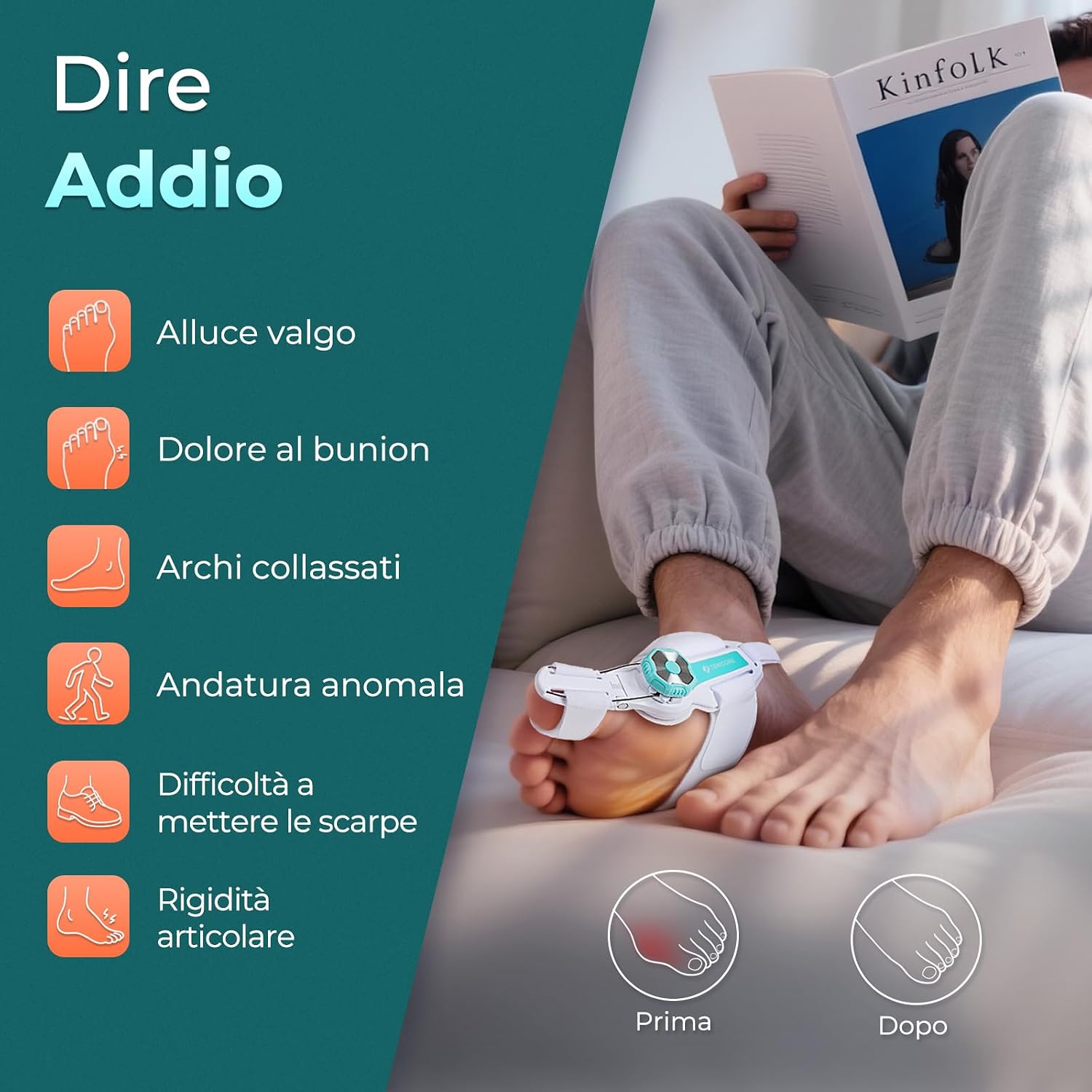 Thumbnail 6 de TENICORE Alluce Valgo Correttore regolabile 160° 🦶