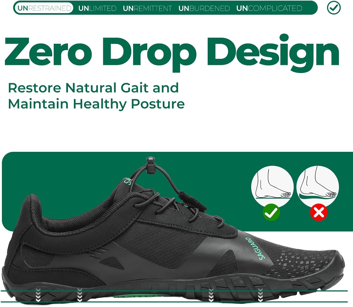 Detalle 1 de SAGUARO Zapatillas Barefoot Trail