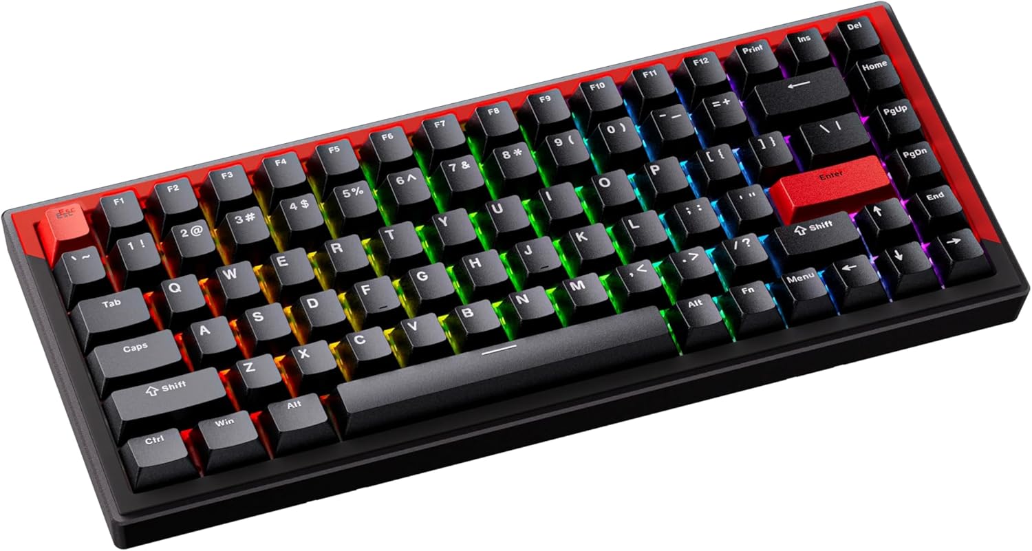 Detalle 2 de DrunkDeer G75 Rapid Trigger Tastatur – 75% ANSI, Esports-Performance mit magnetischen Schaltern