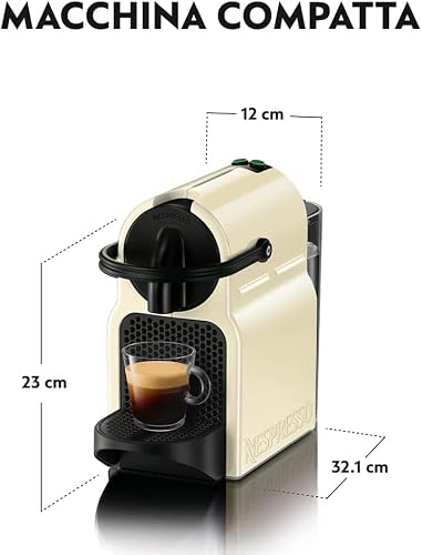 Detalle 2 de Nespresso Inissia EN80.CW, macchina per espresso color crema