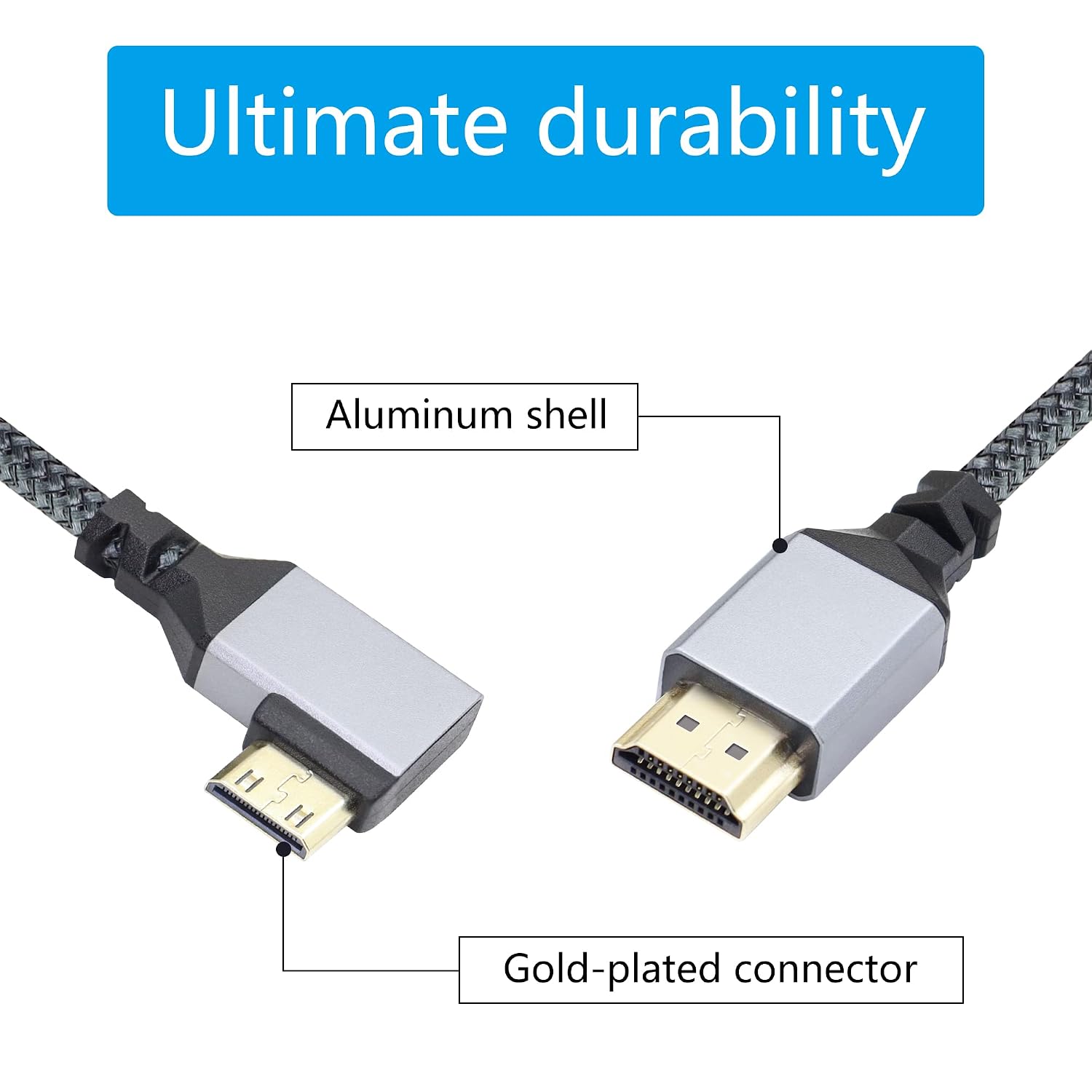 Thumbnail 3 de RIIEYOCA 4K Mini HDMI to HDMI Cable 50cm