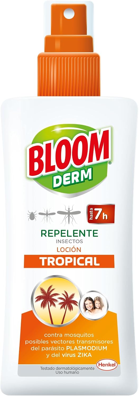 Detalle 2 de Bloom Derm Loción Tropical (4 x 100 ml): repelente contra mosquitos, tigre y garrapatas
