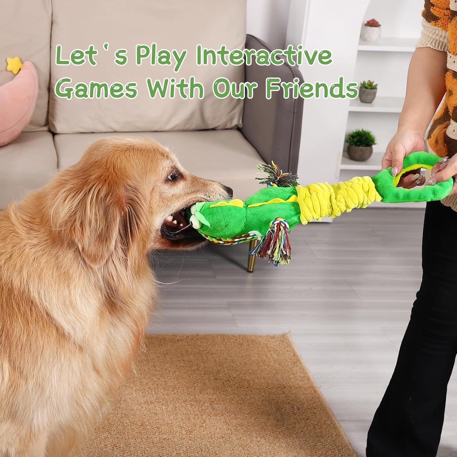 Thumbnail 6 de YINEYA Squeaky Dog Toys 16.5 inch