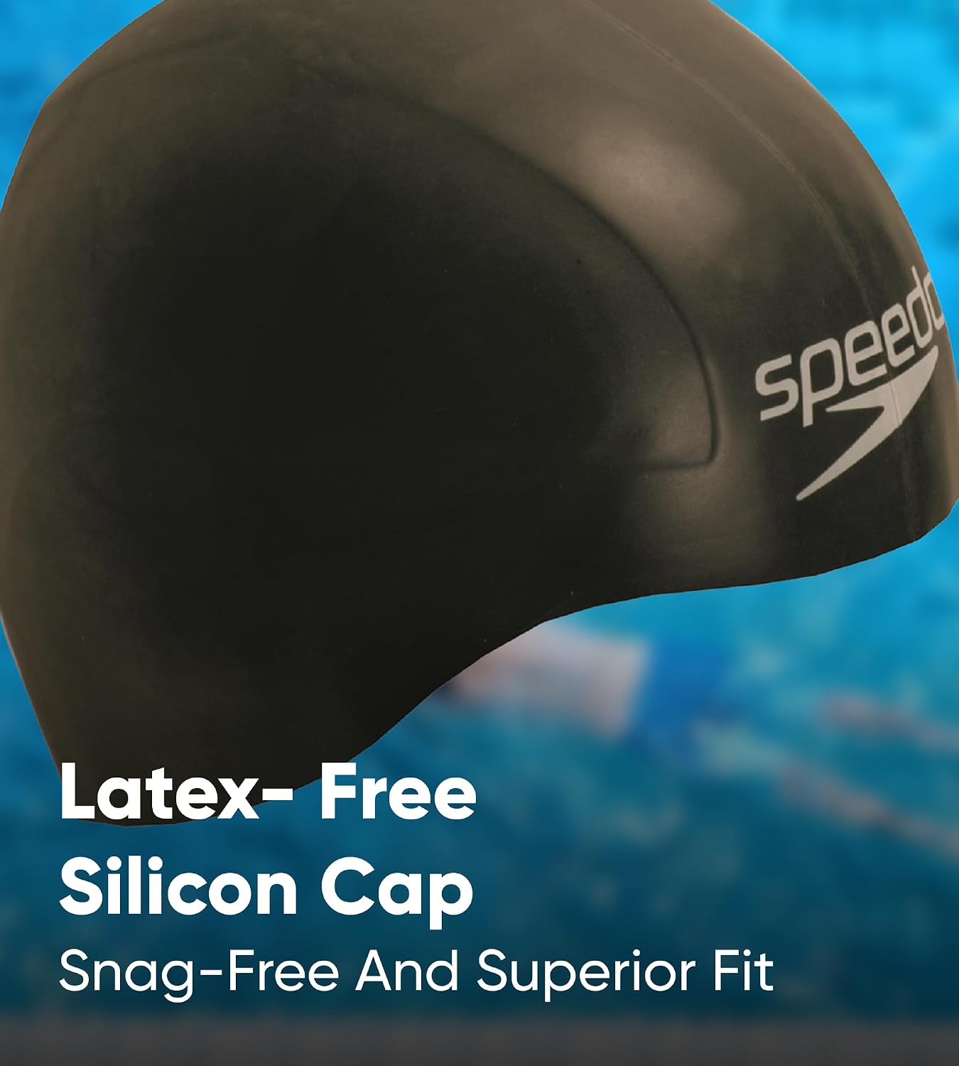 Detalle de Speedo Aqua V Racing Cap Unisexe – réduction de traînée et confort lors de la natation