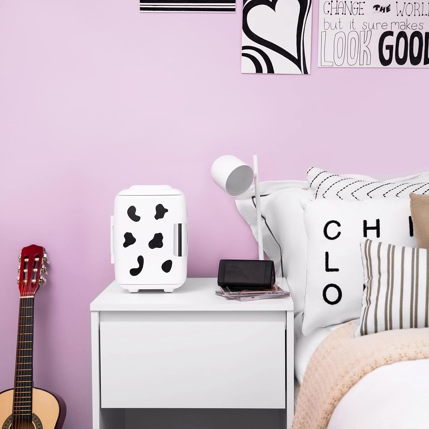 Thumbnail 4 de Cooluli Skincare Mini Fridge 4L (Cow Print): Portable Cooler & Warmer for Skincare, Snacks, and More