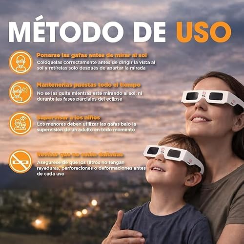 Thumbnail 6 de Tottal Pack 4 Gafas Eclipse Solar Homologadas ISO 12312-2