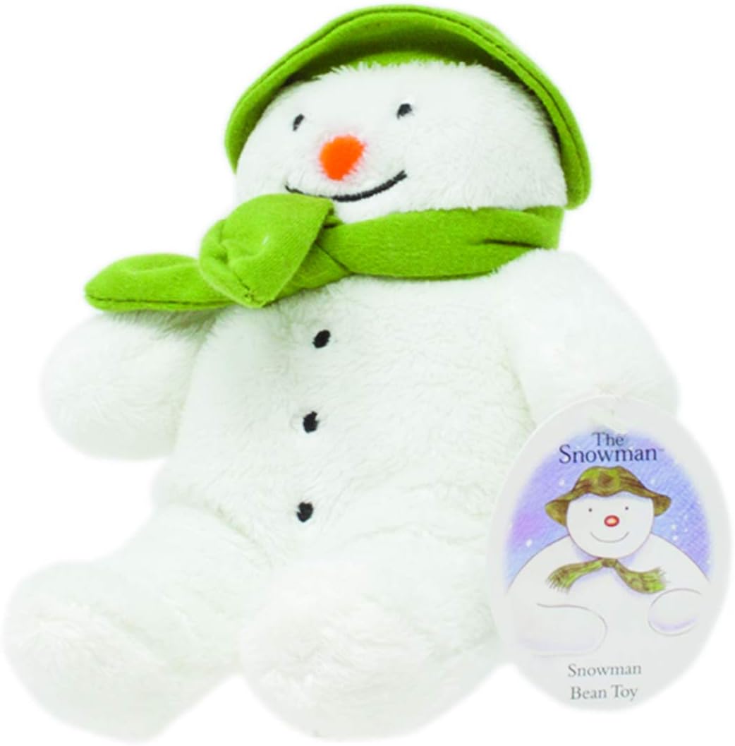 Detalle de Rainbow Designs Snowman Bean Toy for Newborn – 15cm (White)