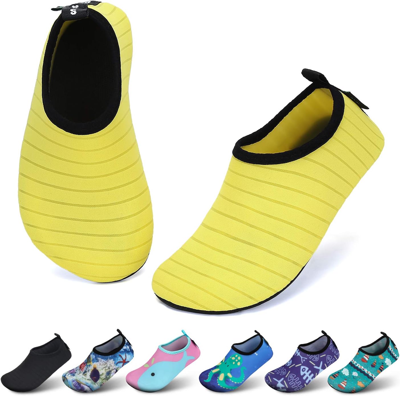 Detalle de SAGUARO Kinder Badeschuhe (21–35 EU) – rutschfeste Schnell-Trockner für Pool, Strand & Outdoor