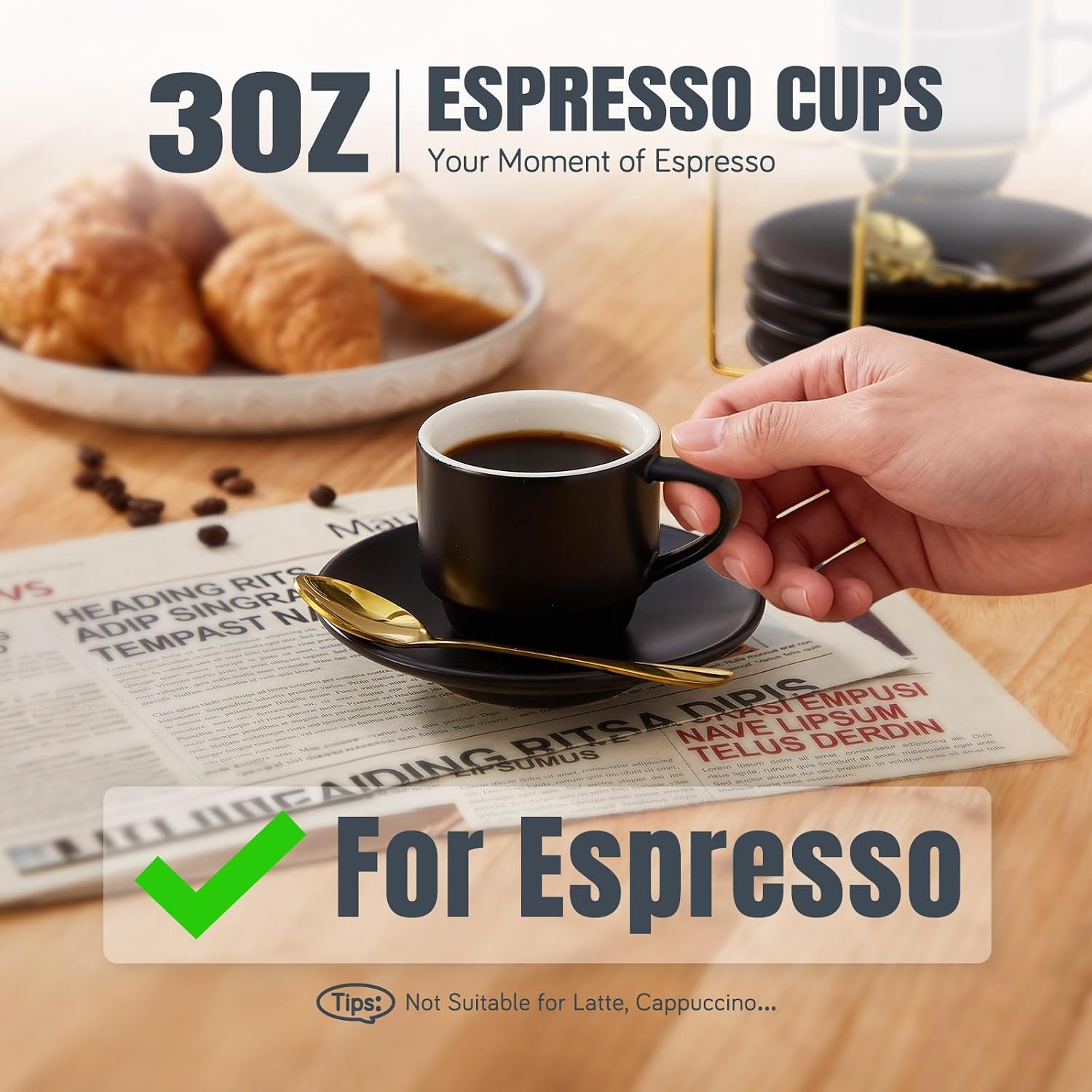 Thumbnail 1 de Lareina 3-Ounce Espresso Cups