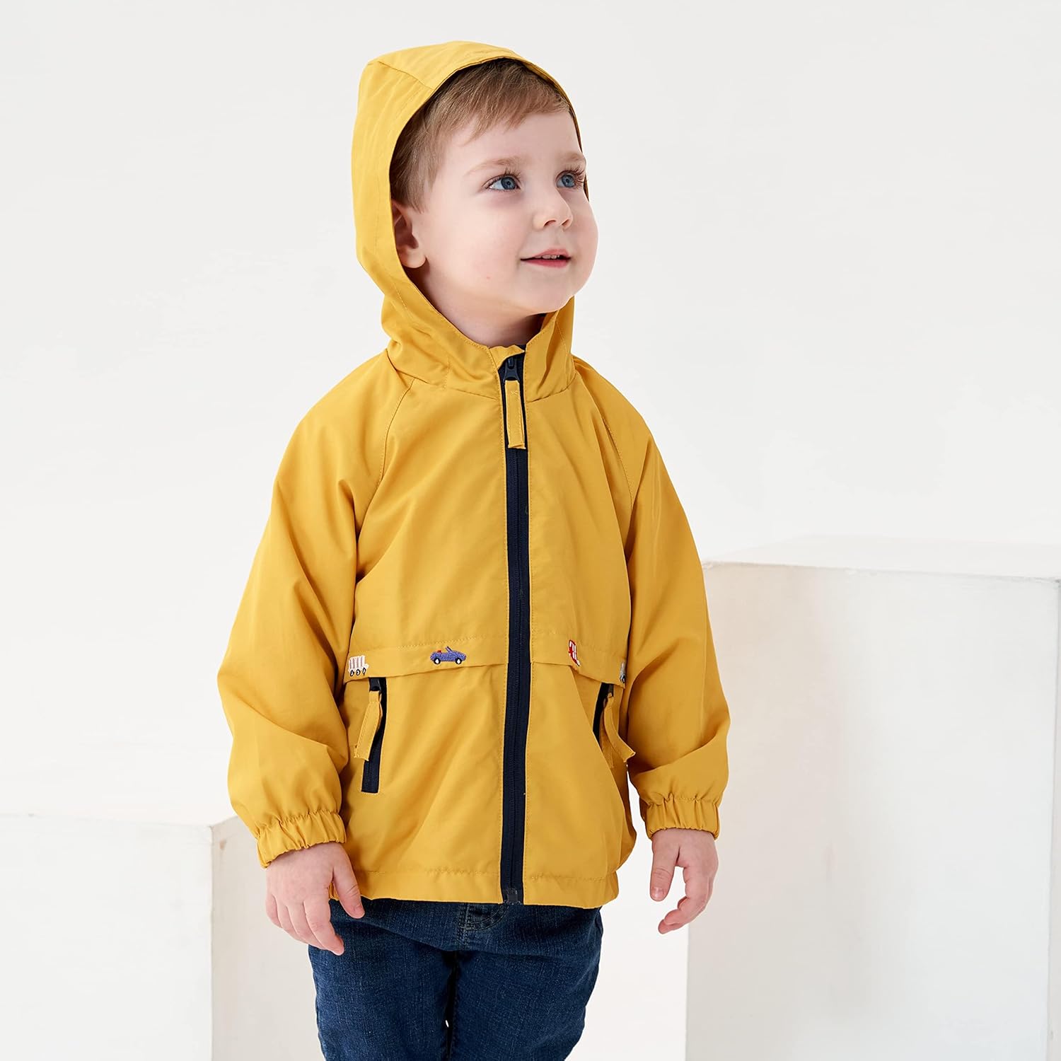 Thumbnail 2 de Veste à capuche zippée Volunboy Bébé Garçon en polyester léger (poche zippée, automne & mi-saison)