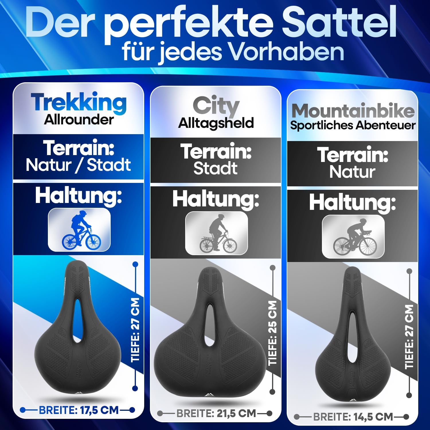 Thumbnail 5 de NEXTCOVER® Fahrradsattel Memory-Foam 3.0