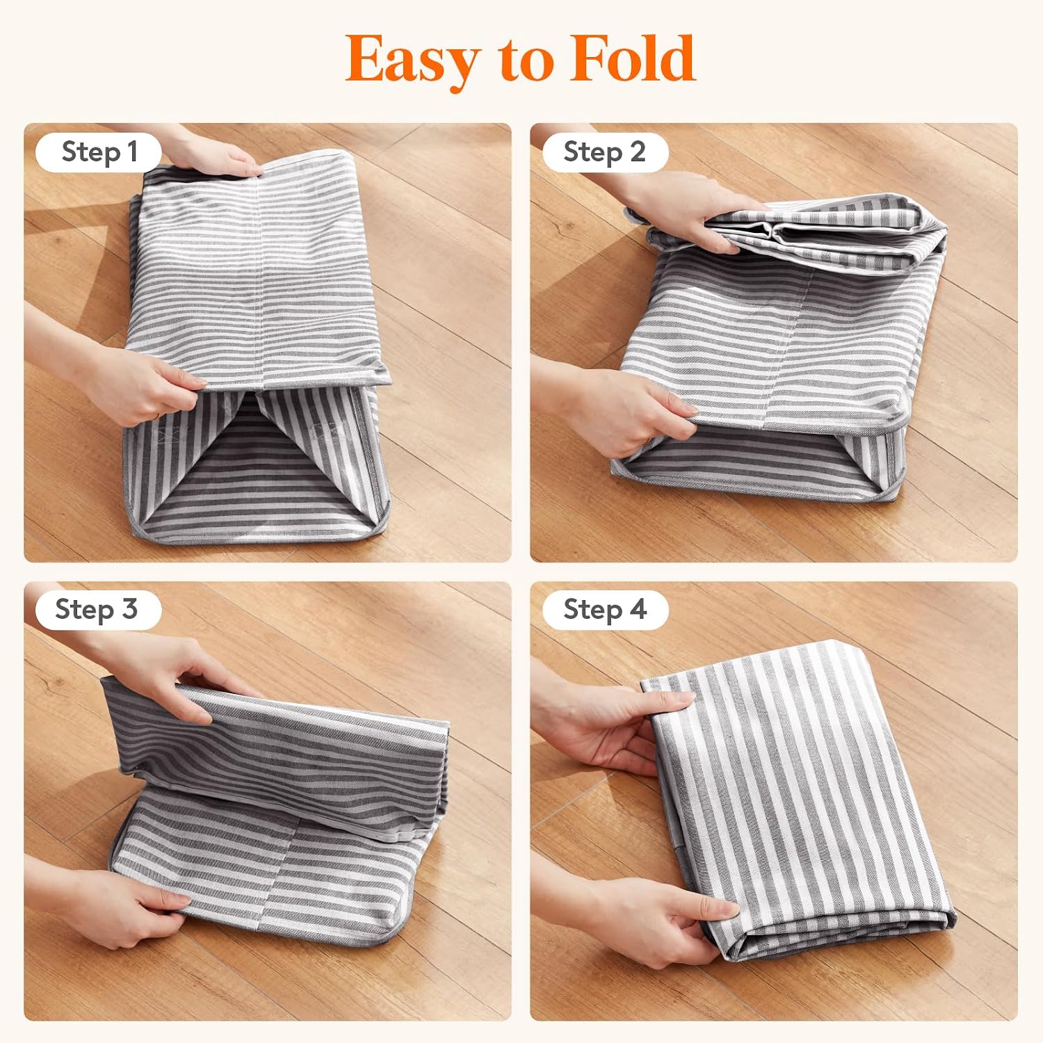 Thumbnail 6 de Lifewit 25079 75 L Collapsible Laundry Hampers, Waterproof, Grey, 2-Pack