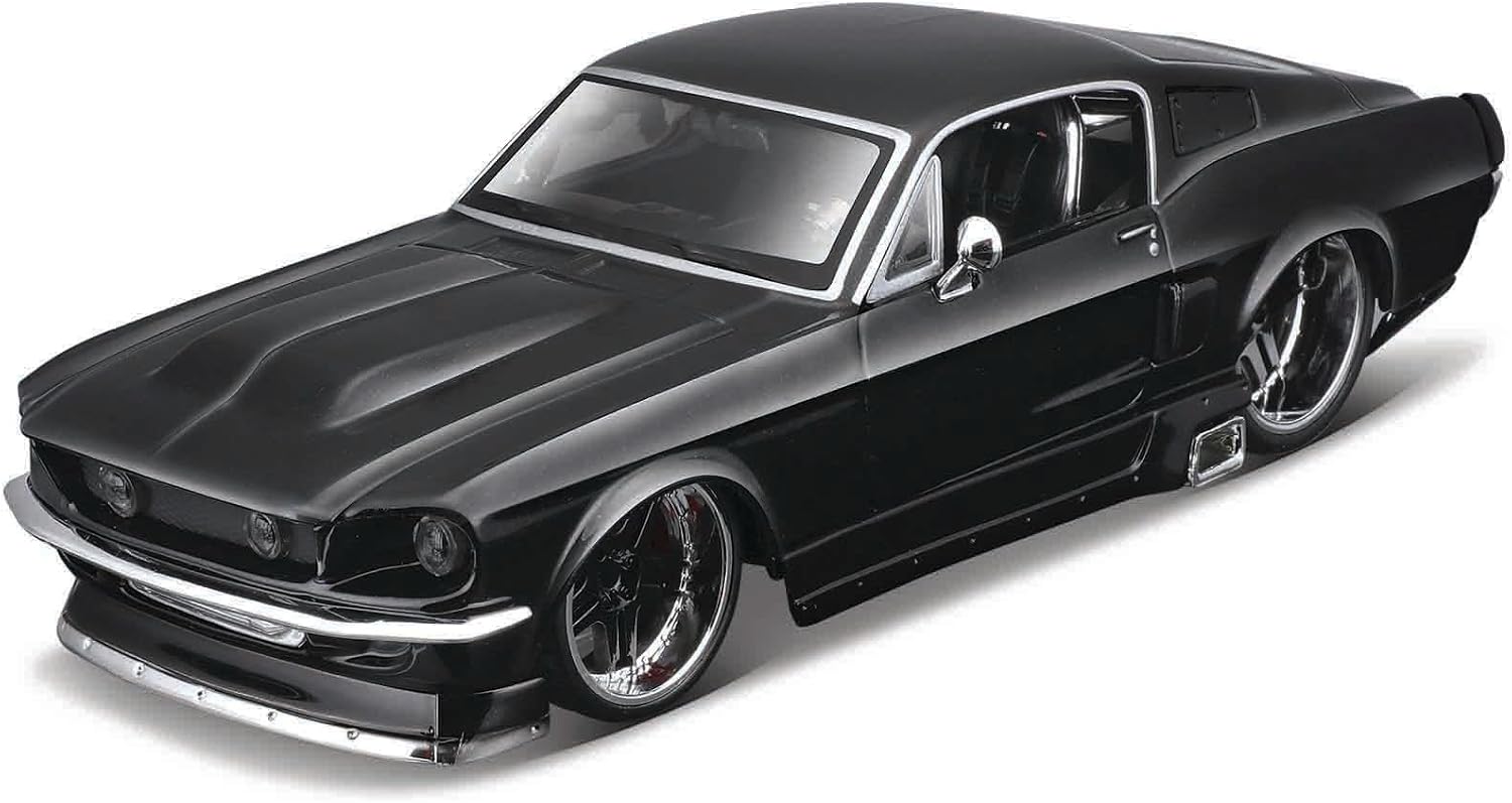 Detalle de Maisto 1:24 Des AL 1967 Ford Mustang GT 組み立てモデル 開閉パネル・ダイキャストボディ