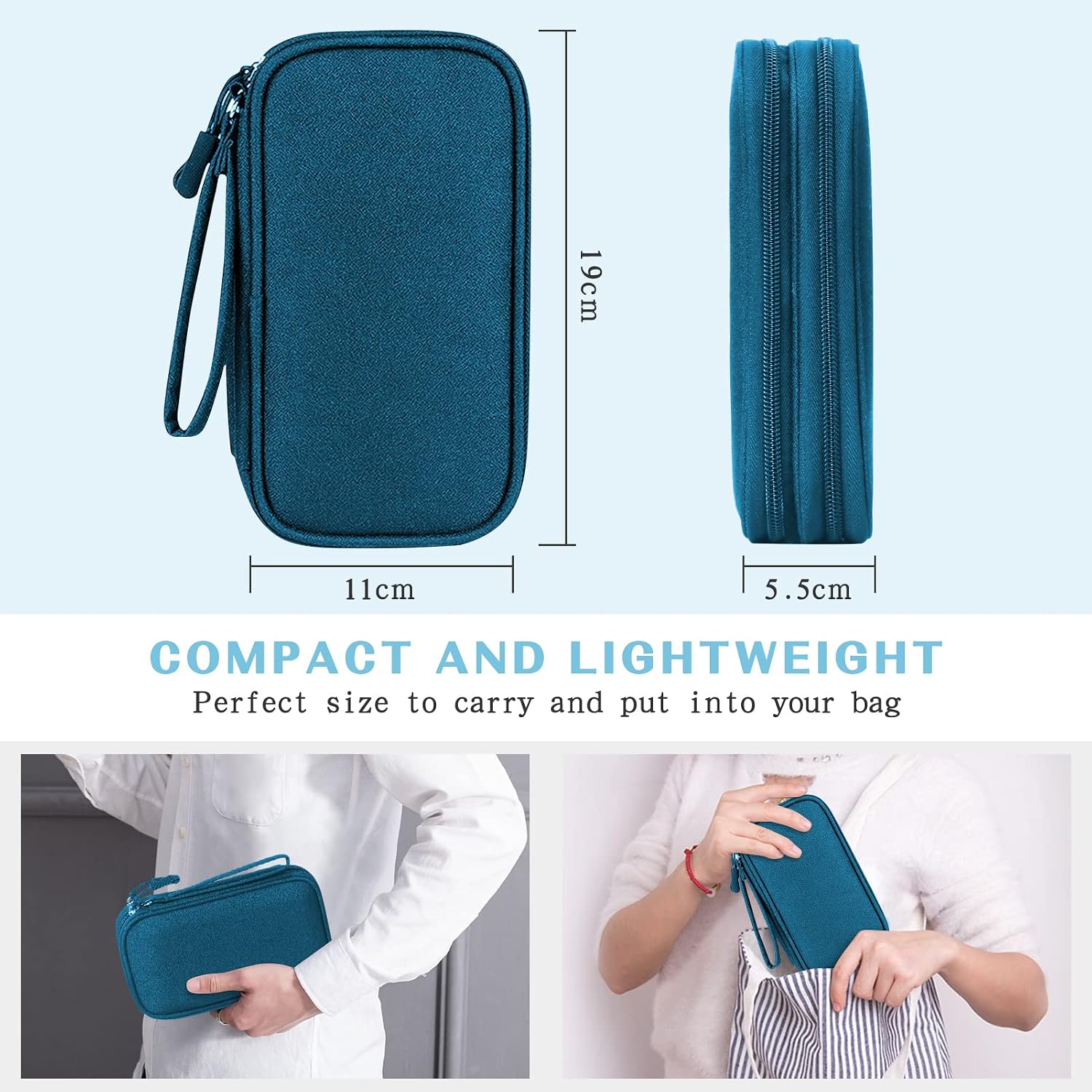 Detalle 2 de FYY Electronics organiser bag, double-layer 19cm