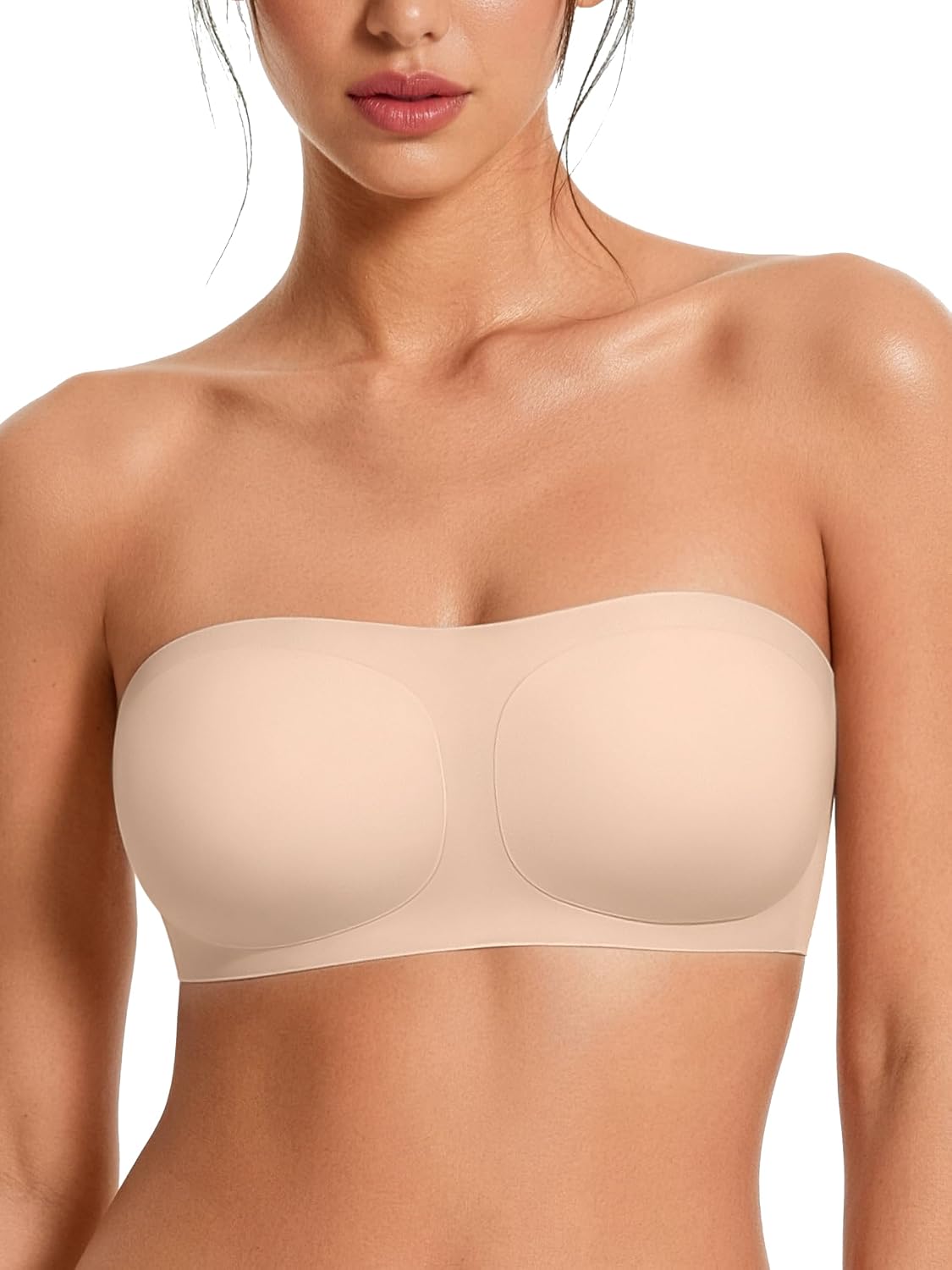 Detalle de Avidlove Strapless Bandeau Bra, Wireless Padded Push-Up Seamless Tube Top