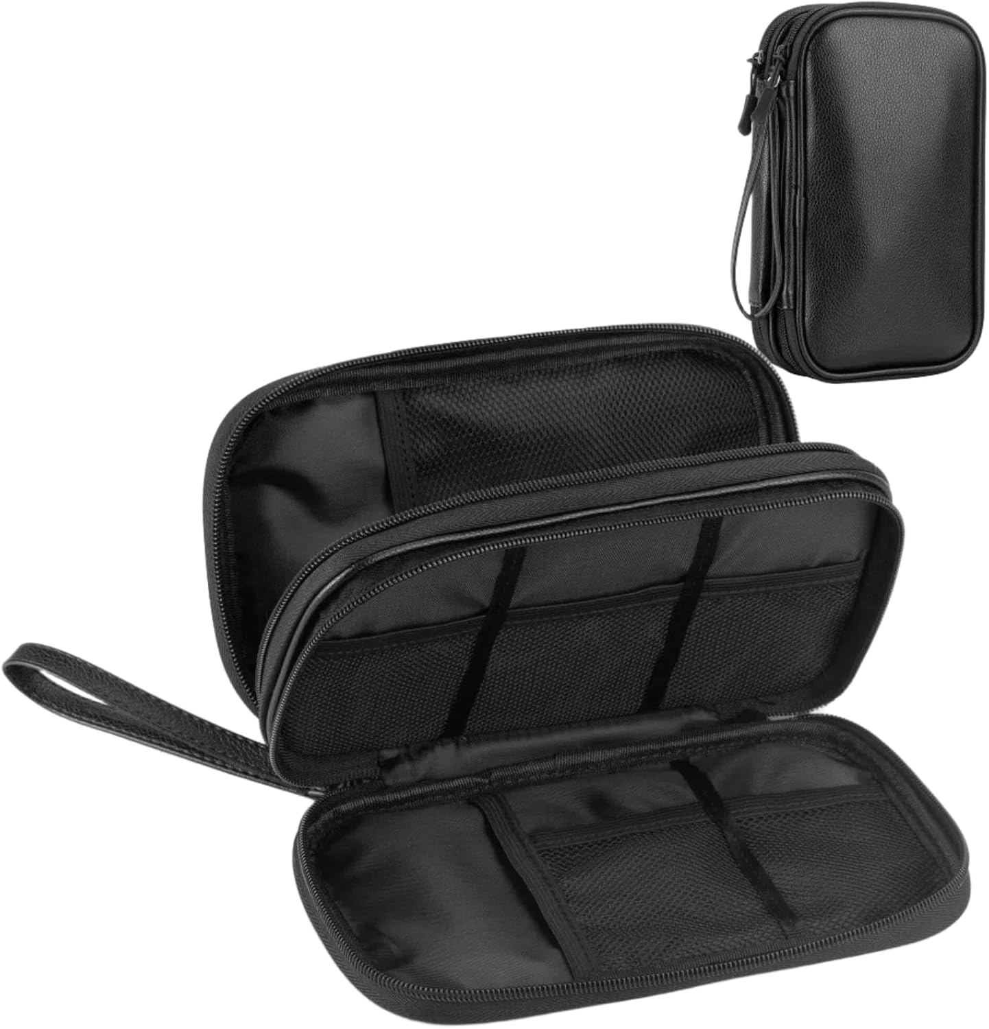 Thumbnail 6 de Arae Electronic Accessories Organizer Bag (Dark Green, S) for Cables, USBs and Chargers