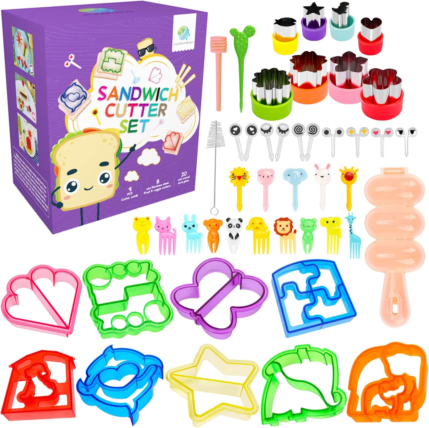 Detalle de FUNGYAND Bento Lunch Accessories Kit 45-in-1