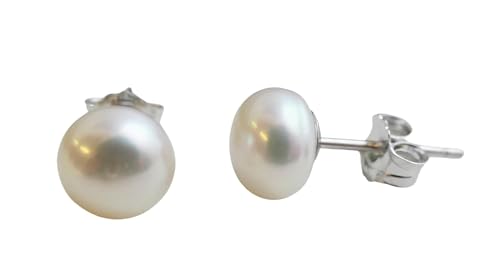 Thumbnail 8 de Sophia Rose Jewellery Kultivierte Süßwasser AAA Perle Ohrstecker aus Sterlingsilber