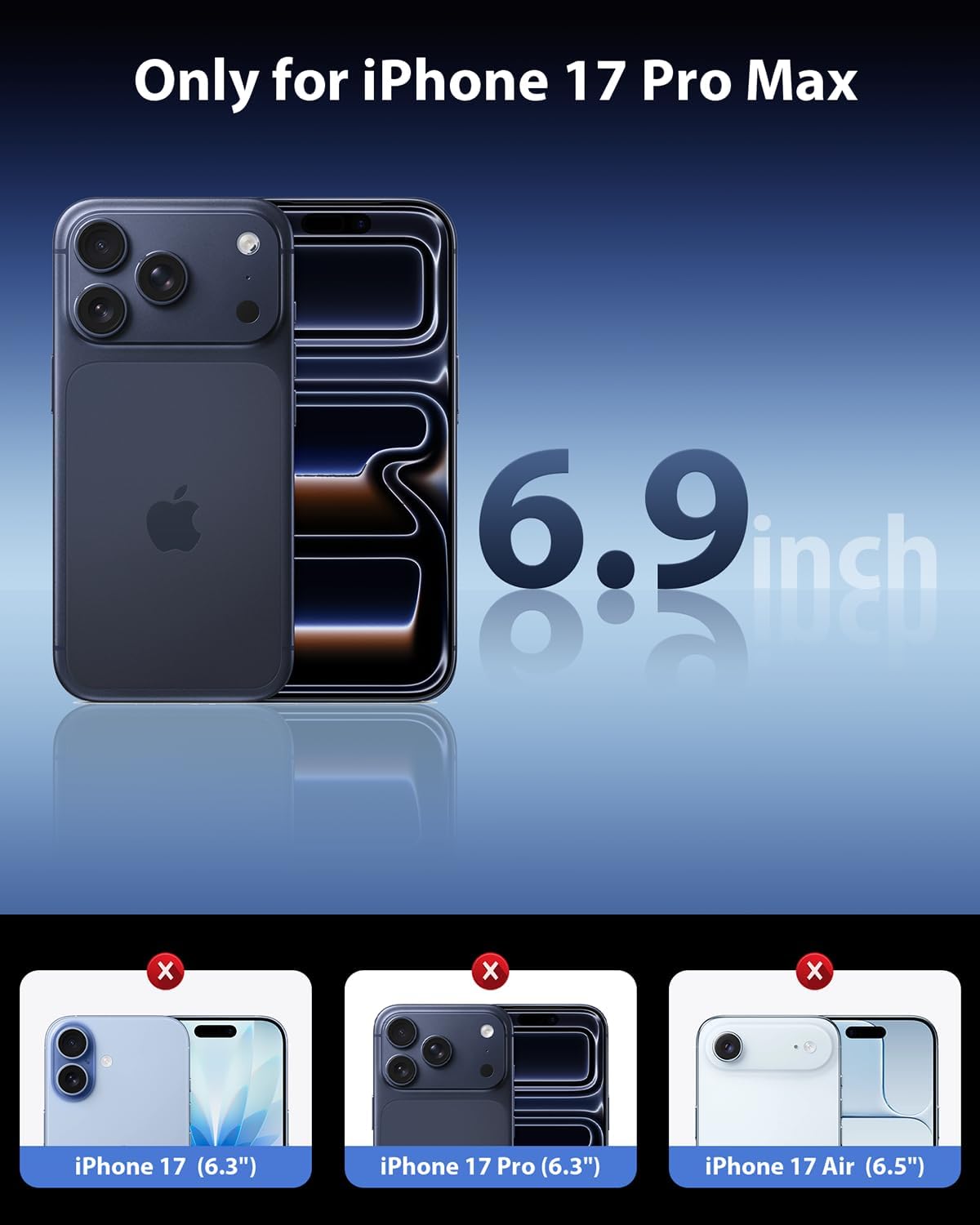 Thumbnail 5 de Mkeke iPhone 17 Pro Max Clear Case 6.9