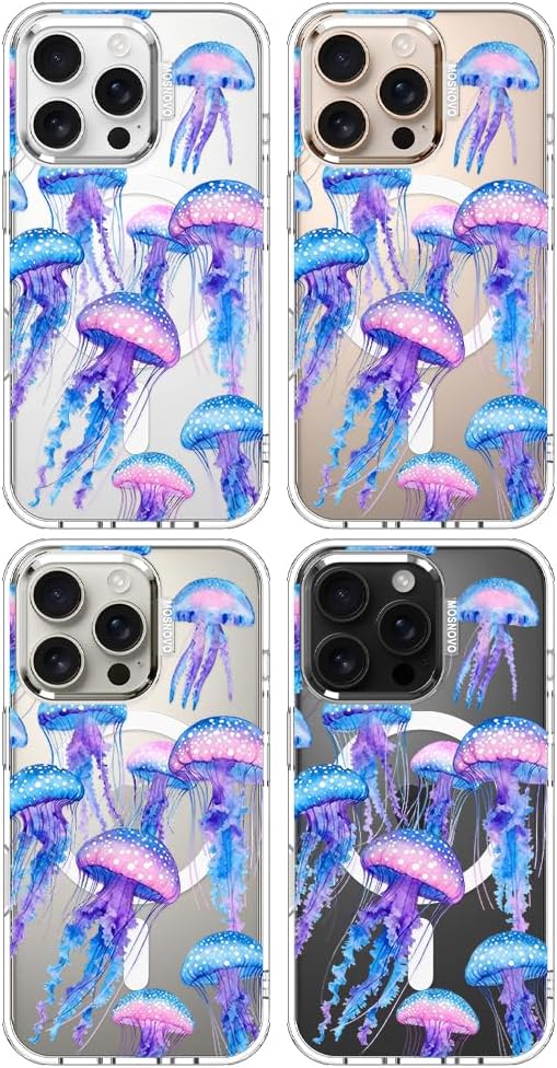 Thumbnail 2 de MOSNOVO iPhone 16 Pro Case with MagSafe — Mystic Jellyfish Design, Shockproof Military-Grade Protection